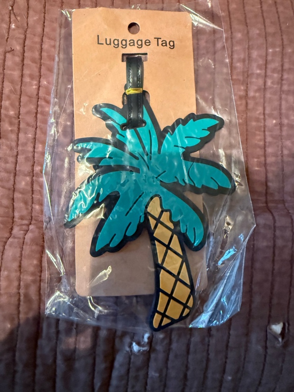 Luggage tag Palm Tree